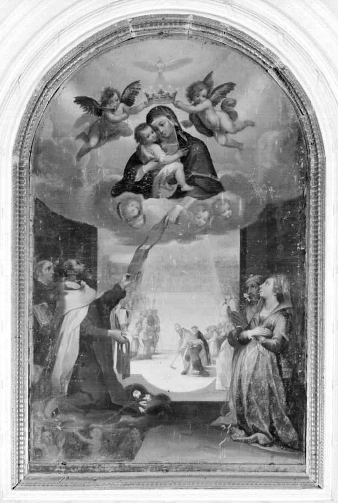 San Simone Stock riceve dalla Madonna lo scapolare - Siena